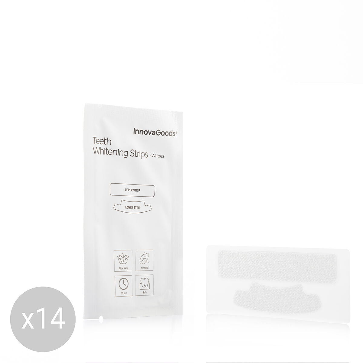 Teeth Whitening Strips Wripes InnovaGoods-4