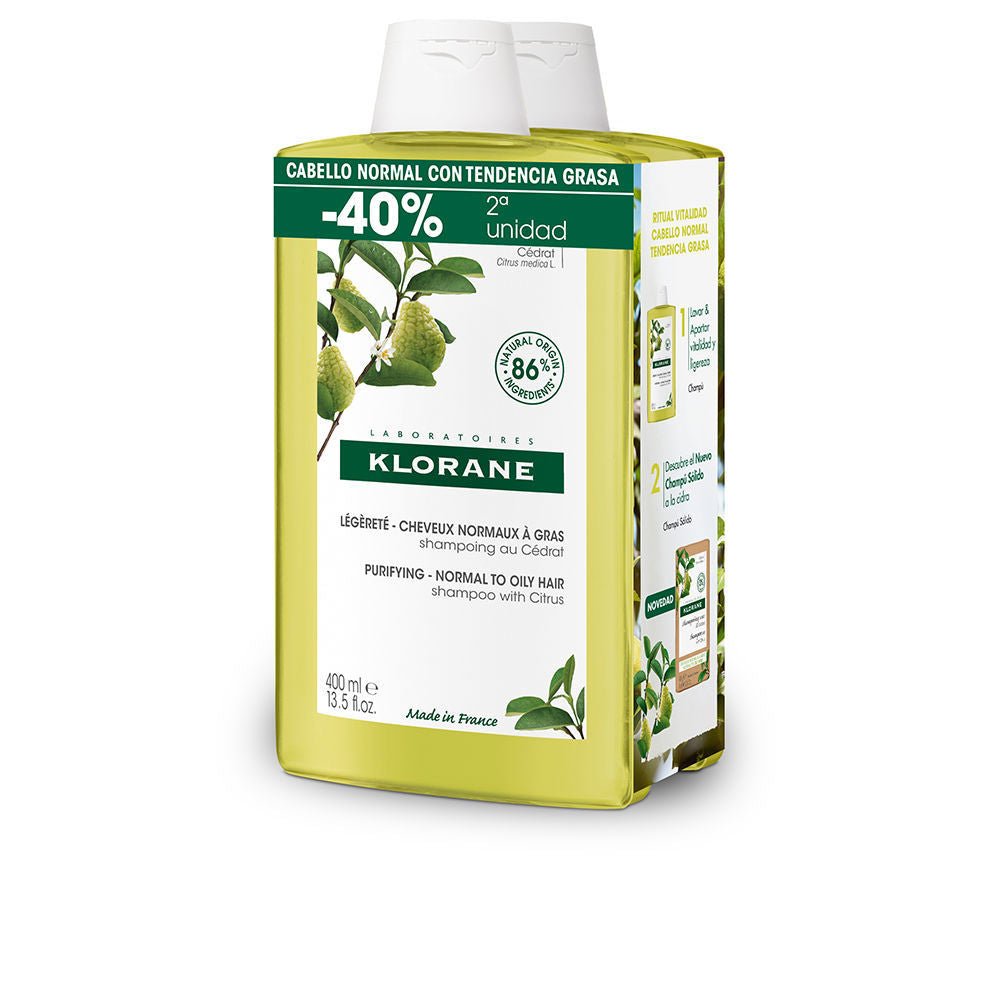 A LA CIDRA champú ligero para cabello normal/graso duo 2 x 400 ml - Cosmova
