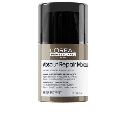 ABSOLUT REPAIR MOLECULAR mascarilla reparadora profesional sin aclarado para cabello dañado 50 ml