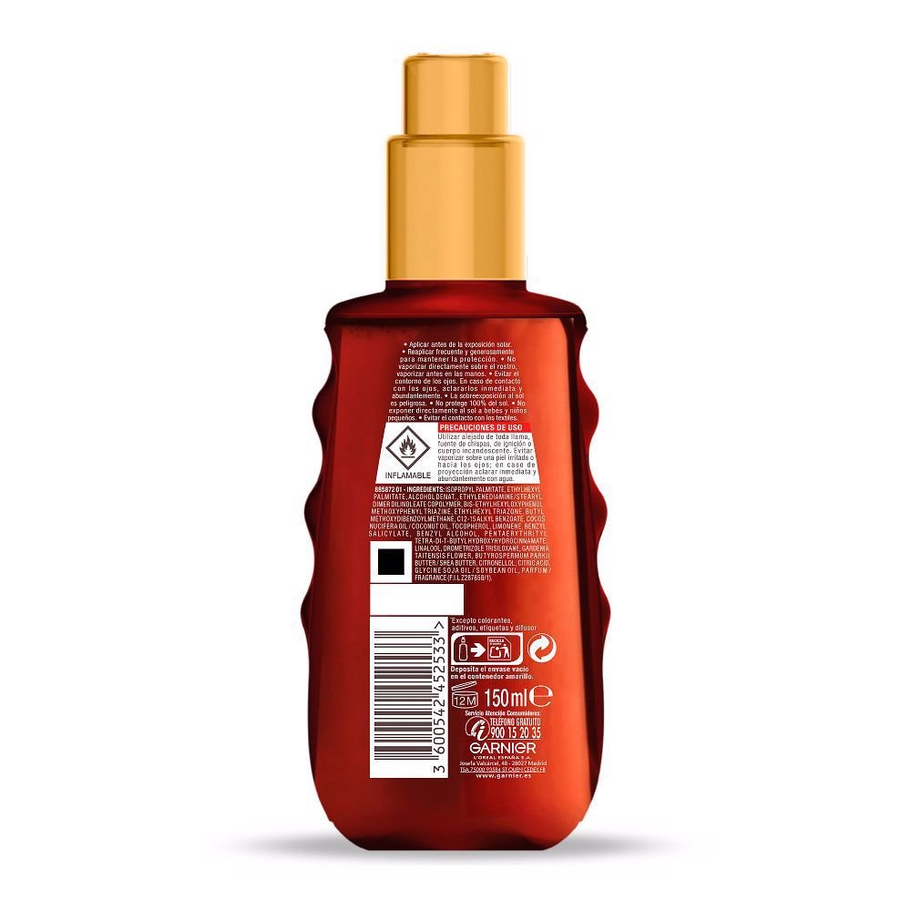 ACEITE PROTECTOR dorado sublime SPF30 spray 150 ml - Cosmova