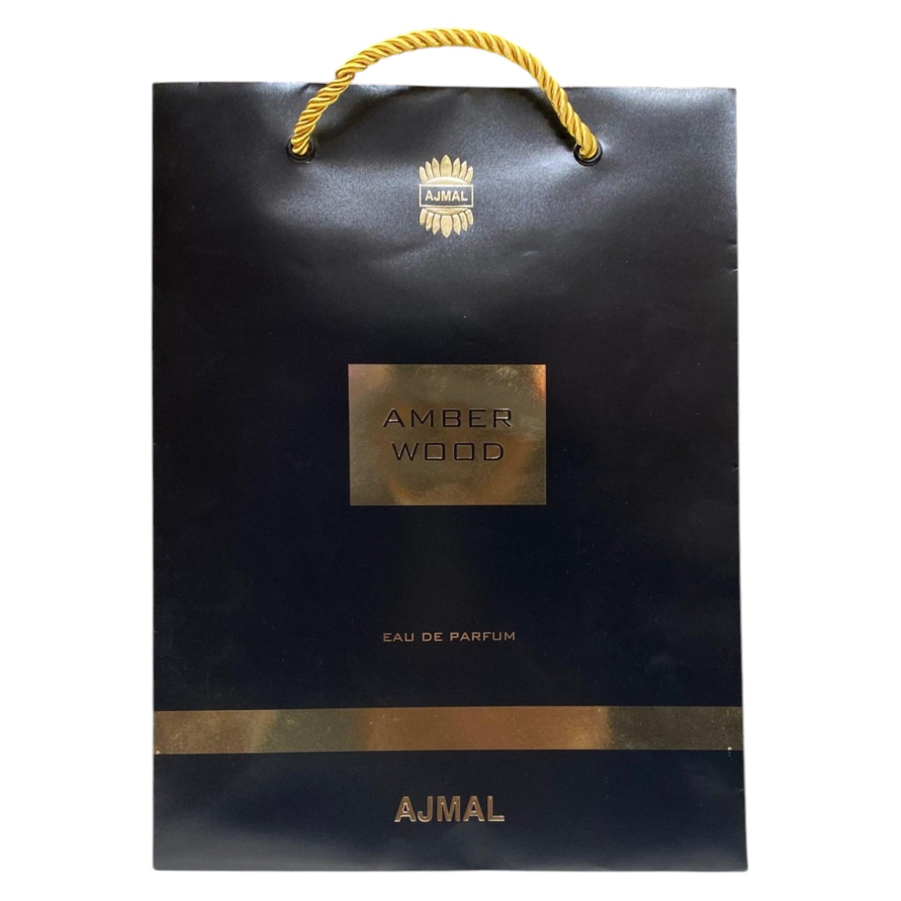 Ajmal, Amber Wood, Shopping, Borsa per la spesa in cartone, Carta, Nero - Cosmova