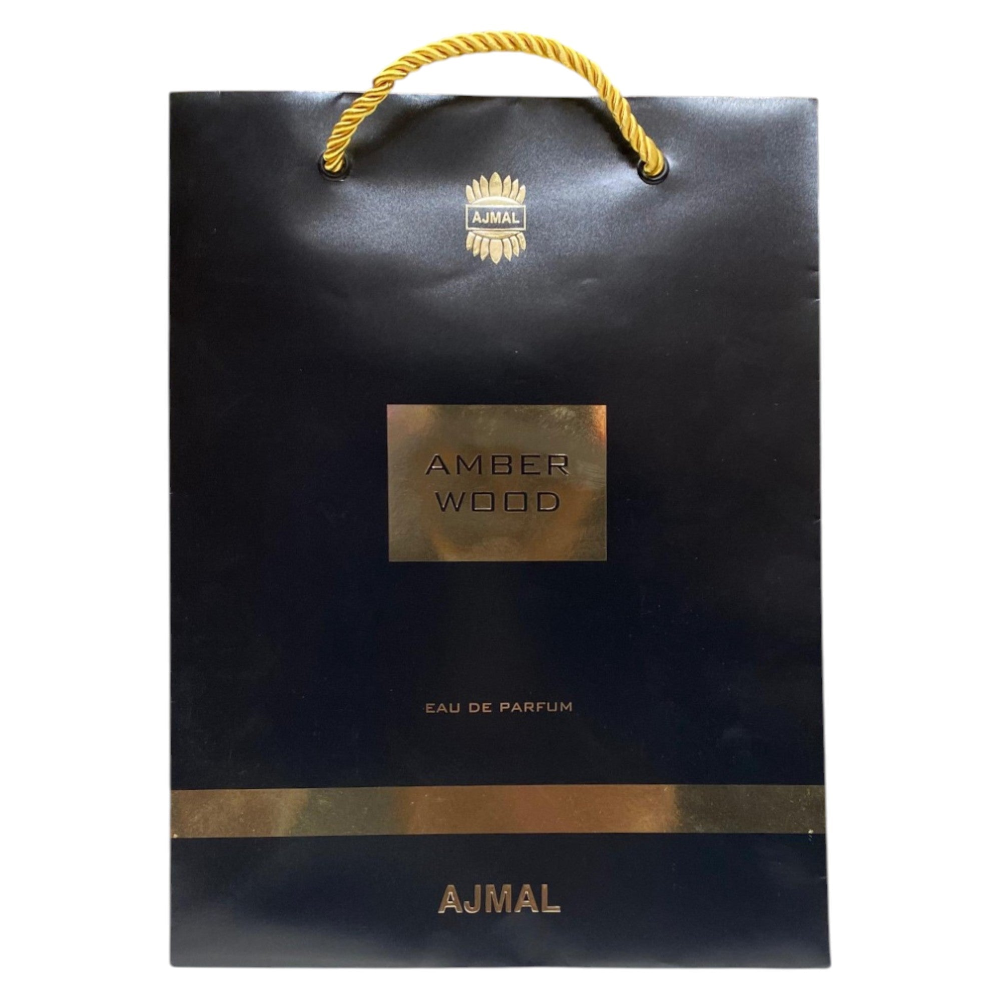 Ajmal, Amber Wood, Shopping, Borsa per la spesa in cartone, Carta, Nero - Cosmova