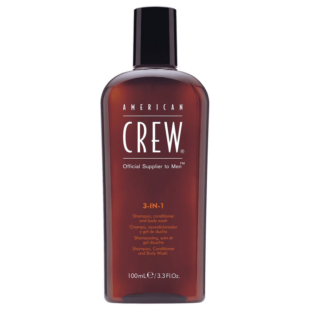 American Crew, Classic, Vegano, Shampoo per capelli, balsamo & gel doccia 3-in-1, Per idratare, 100 ml - Cosmova