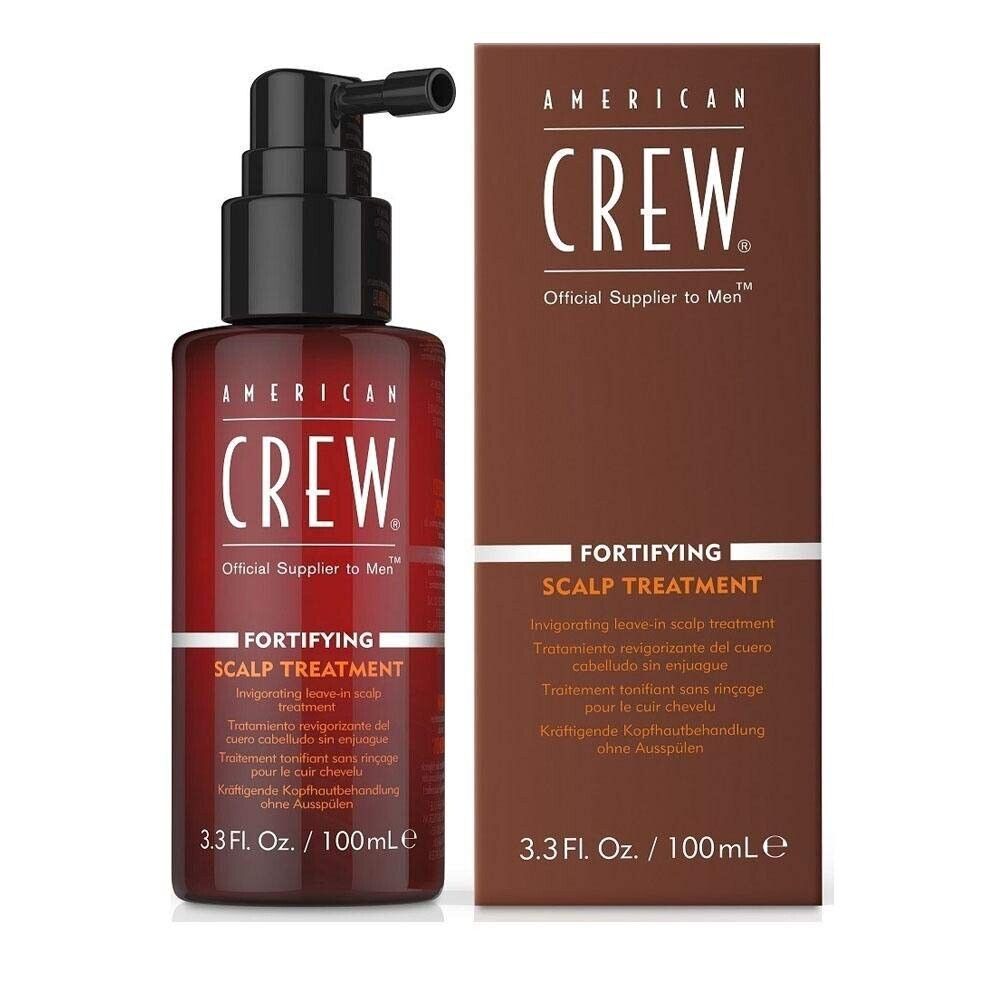 American Crew, Fortifying, Proteine vegetali, Siero per trattamento del cuoio capelluto senza risciacquo, Per il volume, 100 ml - Cosmova