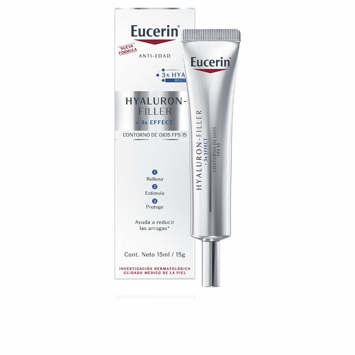 Anti-Ageing Cream for Eye Area Eucerin Hyaluron Filler 15 ml - Cosmova