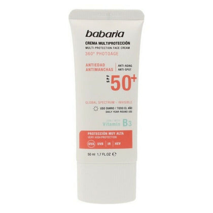 Crema Solar Antimanchas Multiprotección Babaria Solar Multiproteccion SPF 50+ 50 ml