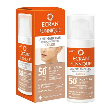 Latte Solare Anti Macchie Castane ECRAN SUNNIQUE COLOR Ecran Spf 50+ (50 ml) 50+ (50 ml)