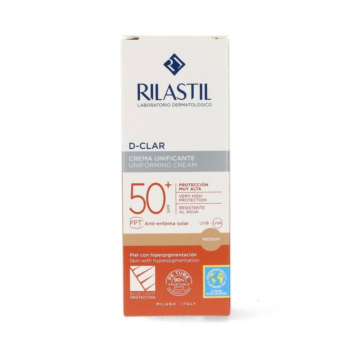 Latte Solare Anti Macchie Castane Rilastil Sun System D-Clar Spf 50+ Medio (40 ml)-3