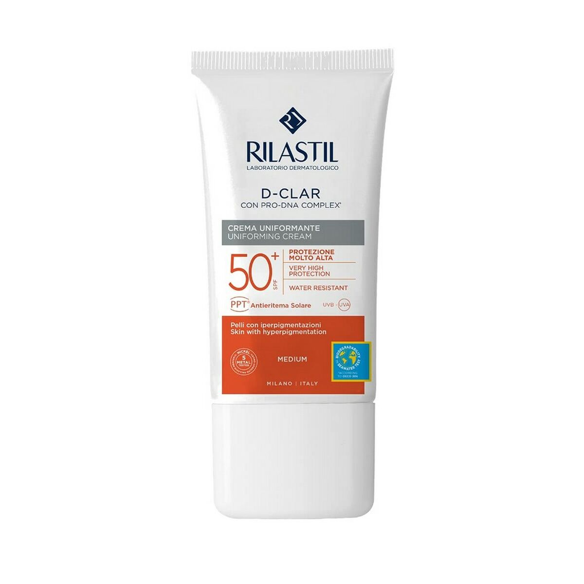 Anti Brown Spot Sun Lotion Rilastil Sun System D-Clar Spf 50+ Medium (40 ml) - Cosmova