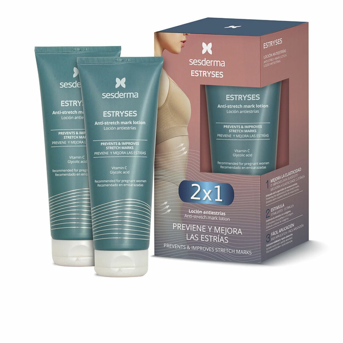 Crème Anti-Vergetures Sesderma ESTRYSES 200 ml 2 Unités-0