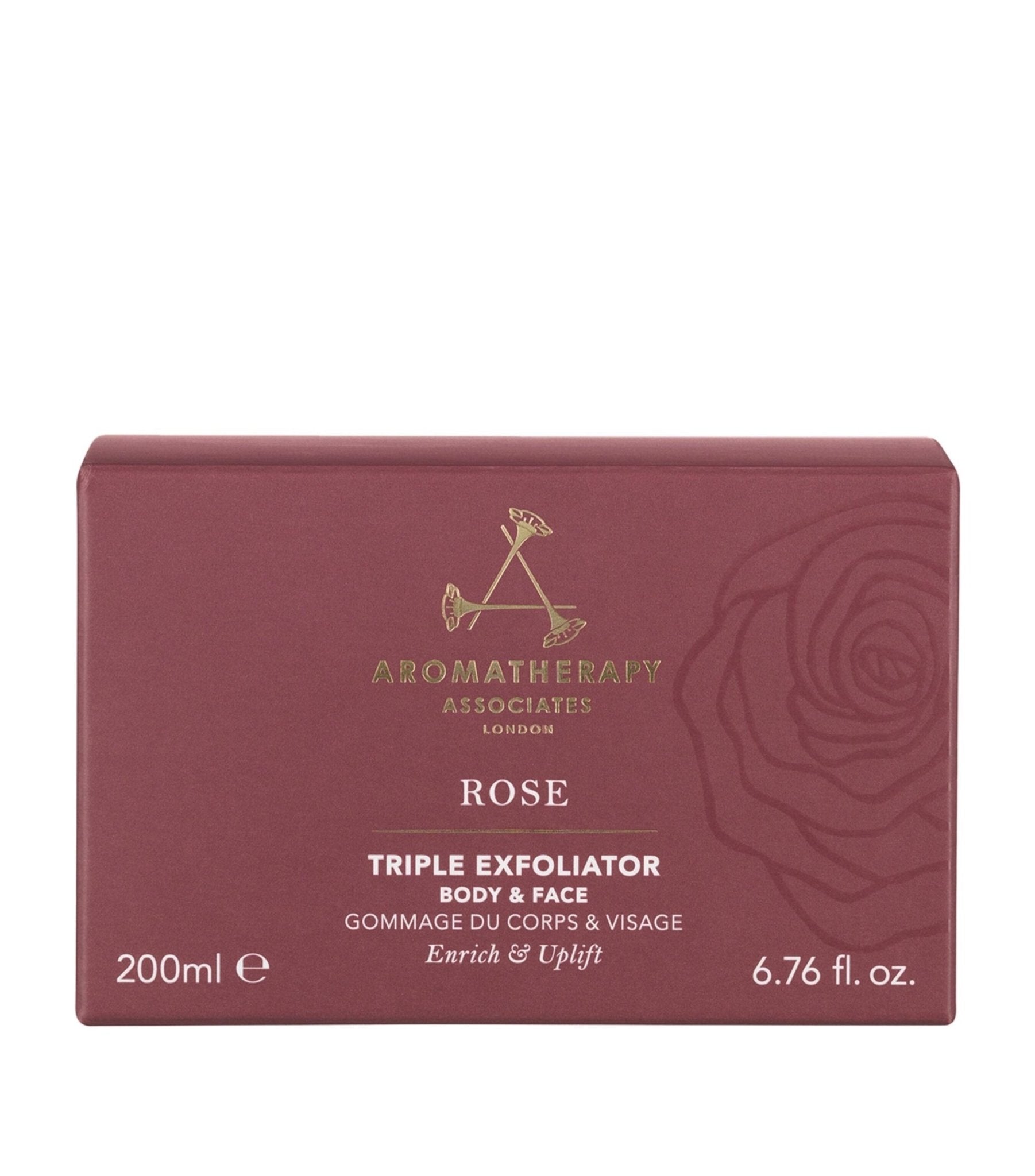 Aromatherapy Associates, Rose, Oli essenziali naturali, Scrub esfoliante, 200 ml - Cosmova