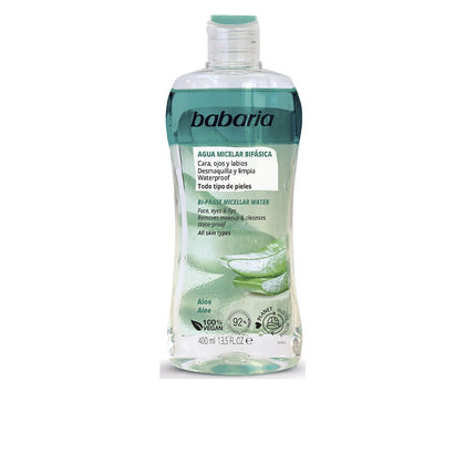 Babaria BIPHASE Struccante Acqua micellare aloe vera 400 ml