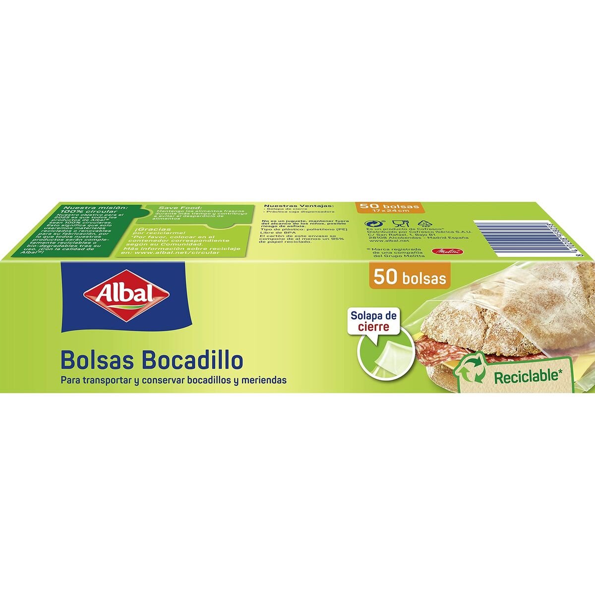 Sacs Albal 6682590 Boîte à Sandwich-1