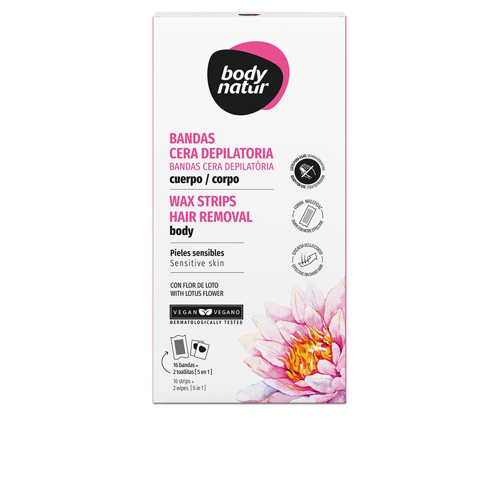 BANDES cire à épiler corps fleur de lotus 16 u-0