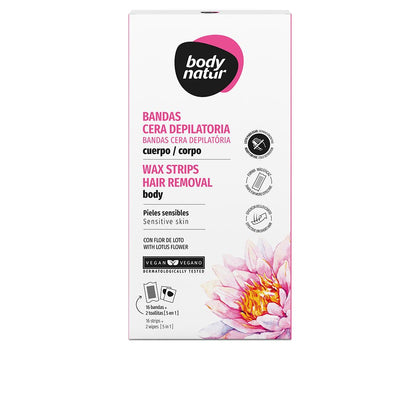 BANDES cire à épiler corps fleur de lotus 16 u