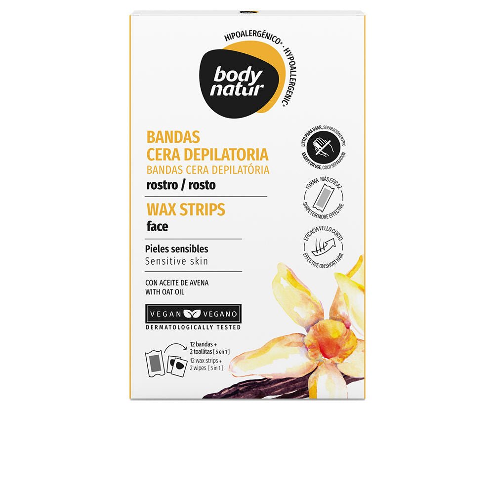 BANDS depilatory wax for face sensitive skin 12 u - Cosmova