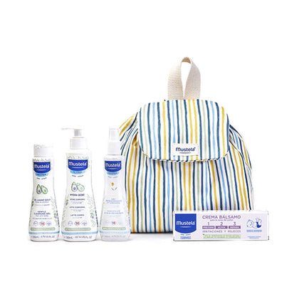 BEBÉ-NIÑO MOCHILA RAYAS ESTUCHE 5 Stk