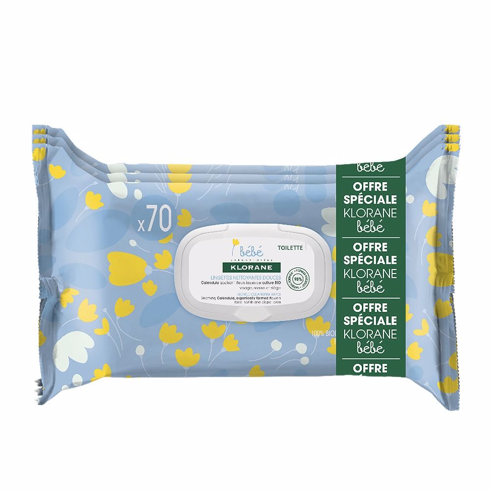 BÉBÉ TOALLITAS LIMPIADORAS SUAVES LOTE 3 x 70 u - Cosmova