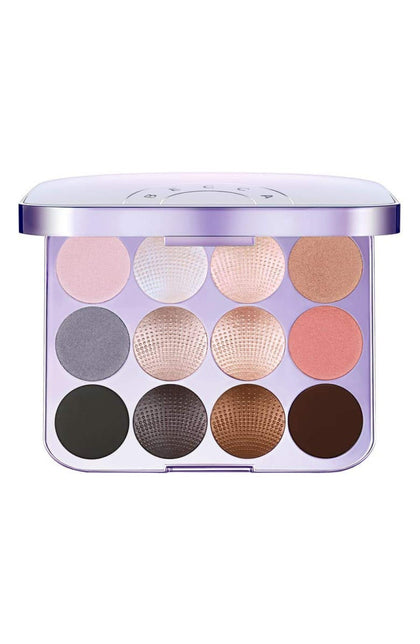Becca, Pearl Glow Shimmering, Scintillante, Palette pour les yeux, 12 couleurs, 3,3 g