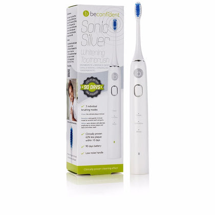 Beconfident SONIC SILVER electric whitening toothbrush #bianco/silver 1 u