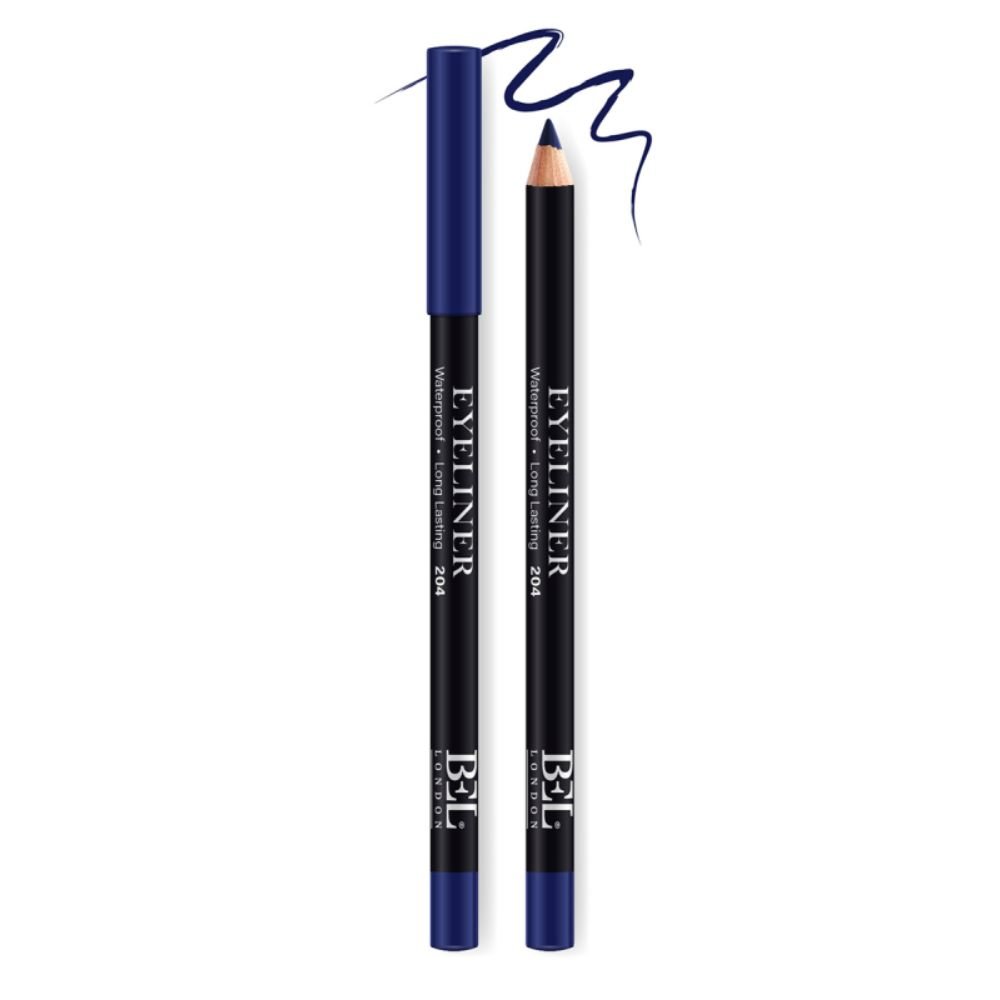 Bel London, BEL London, Olio vegetale idrogenato, Impermeabile, Colore, Durevole, Matita eyeliner in gel, 204, Blu, 0.78 g - Cosmova