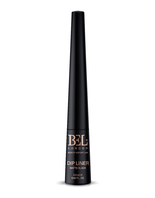 Bel London, Dip Liner, Acqua, Impermeabile, Colore, Contouring, Eyeliner liquido, Nero opaco, 2.5 ml - Cosmova