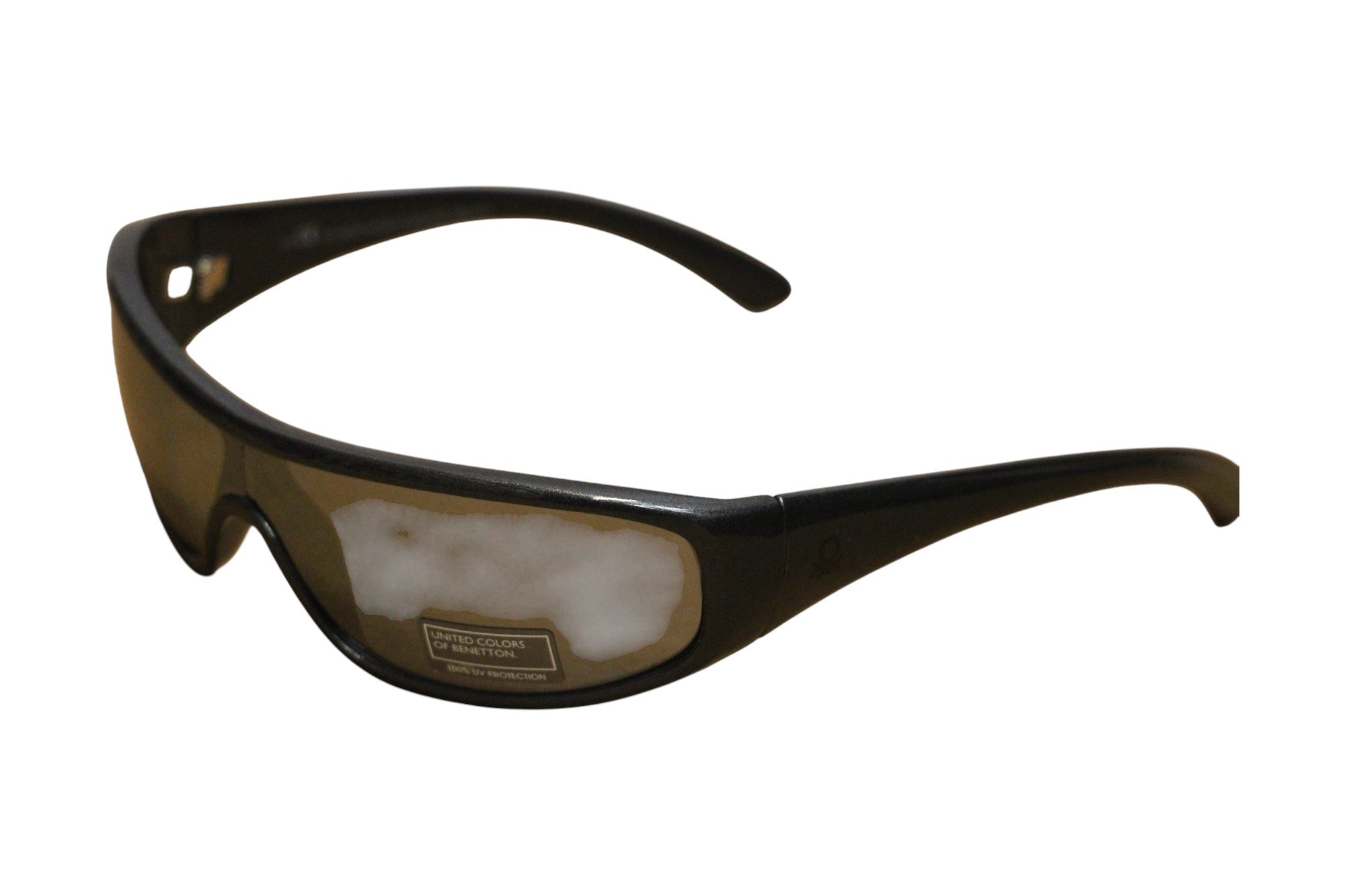 Benetton, United Colors of Benetton, Occhiali da sole, Avvolgente grigio metallizzato, Unisex - Cosmova
