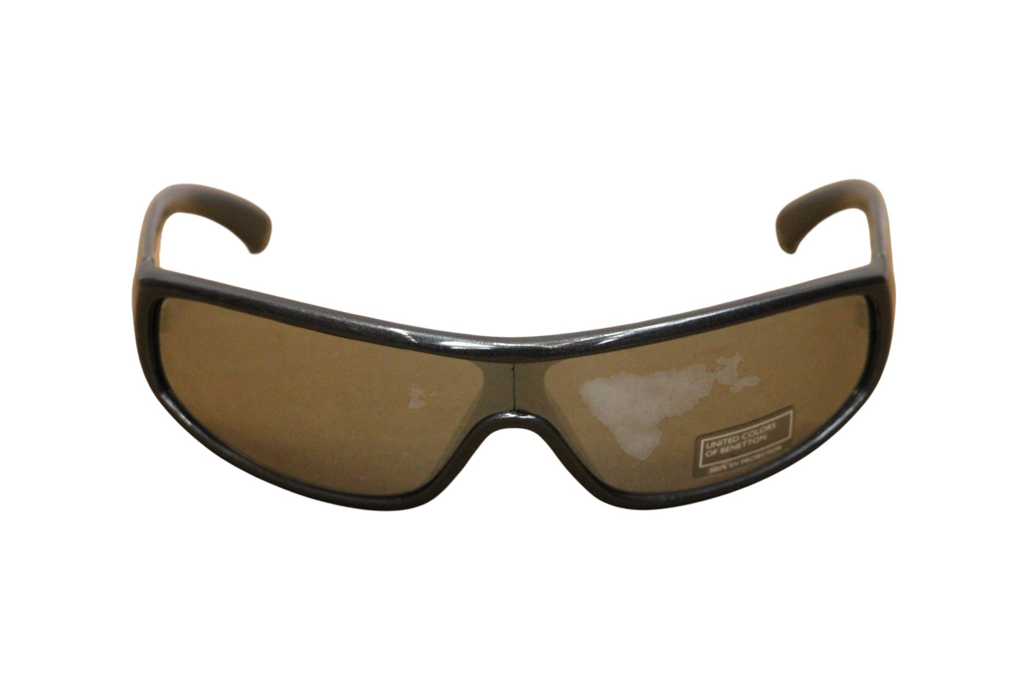 Benetton, United Colors of Benetton, Occhiali da sole, Avvolgente grigio metallizzato, Unisex - Cosmova
