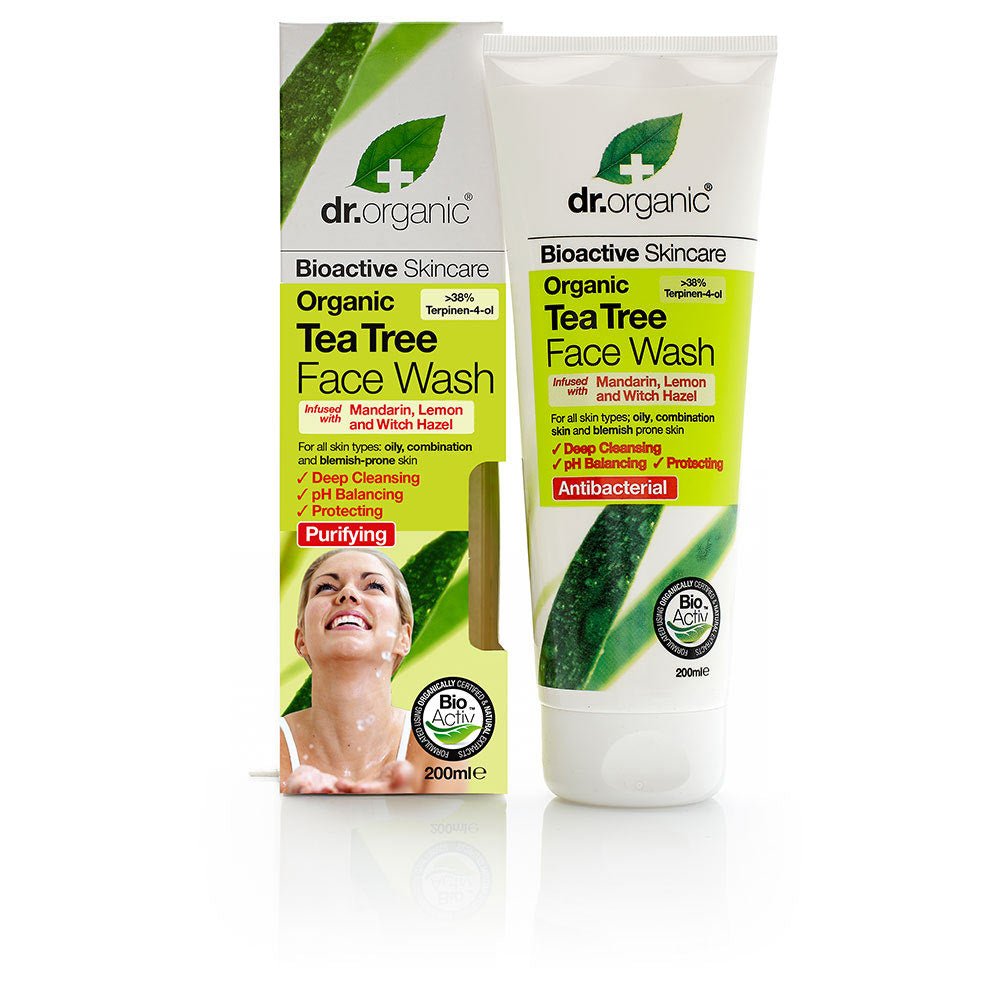 BIOACTIVE ORGANIC tea tree face wash 200 ml - Cosmova