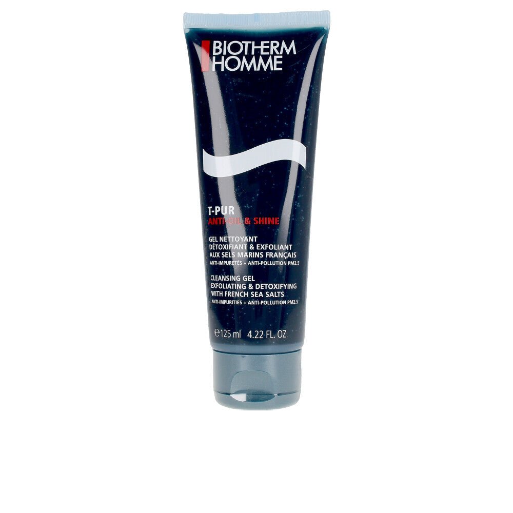 Gel de curățare anti-ulei și strălucire Biotherm HOMME T-PUR 125 ml - imagine 1
