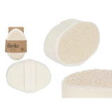 Éponge corporelle Berilo B7081-8 blanc beige 15 x 5 x 10 cm (12 unités)-1