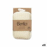 Éponge Corps Berilo B7083-6 Blanc Beige 11 x 16,5 x 3 cm (12 Utés)-0