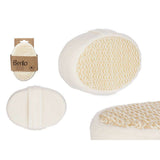 Éponge corporelle Berilo B7083-8 blanc beige 11 x 15 x 5 cm (12 unités)-1