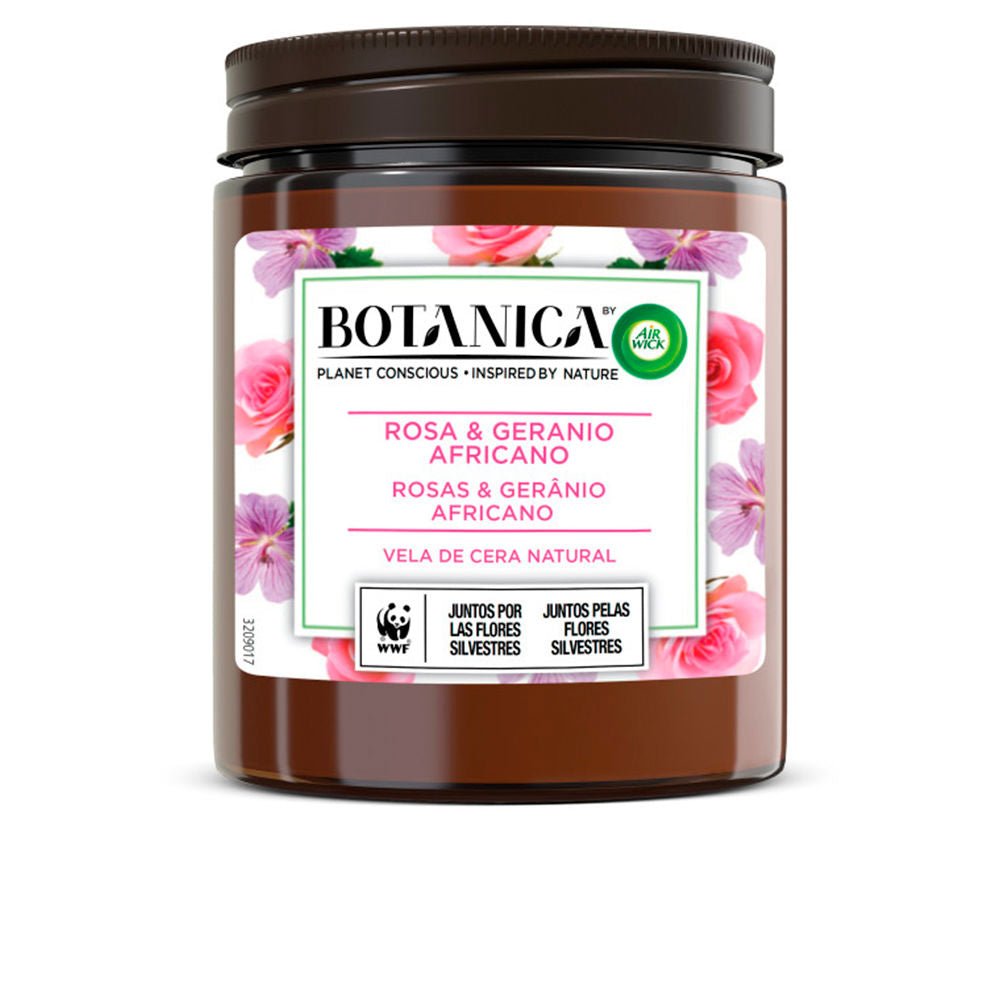 BOTANICA CANDLE rose &amp; geranium 205 gr - Cosmova