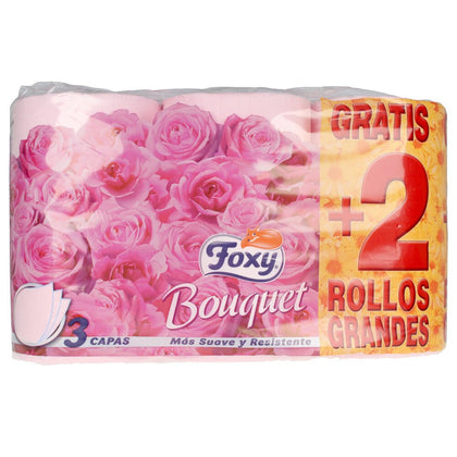 BOUQUET papel higiénico couleur & parfum 3 capas 6 rollos