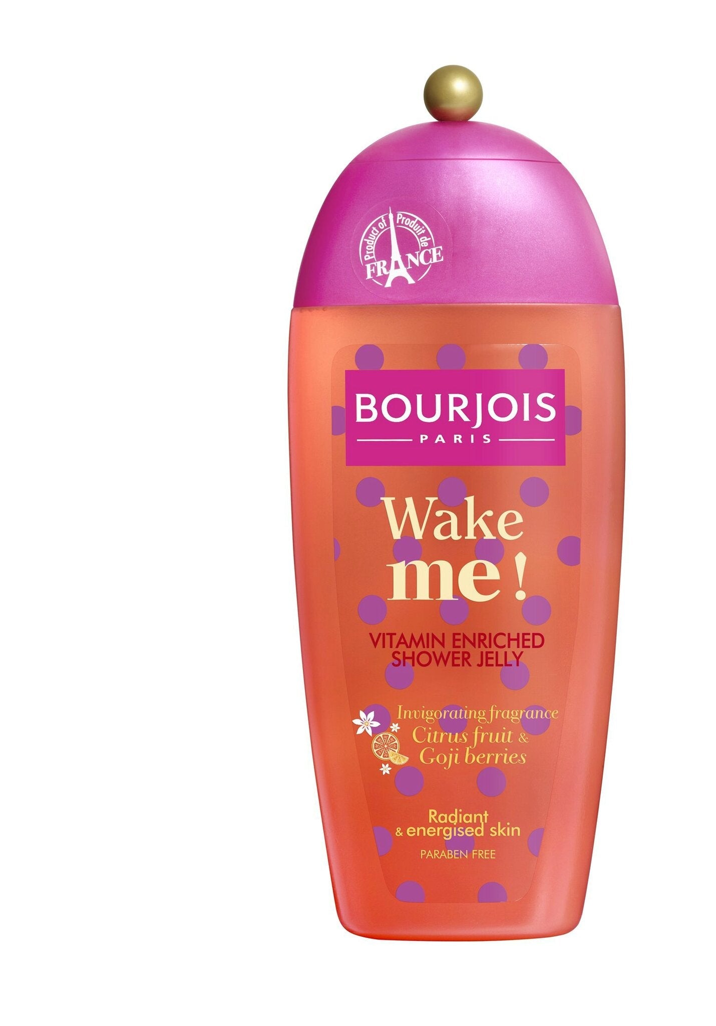Bourjois, Wake Me!, Agrume, Energizzante, Gel doccia, Per tutti i tipi di pelle, 250 ml - Cosmova