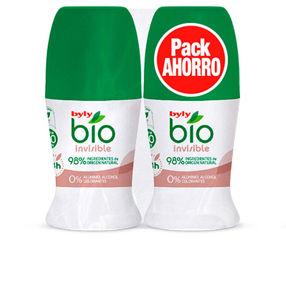 Byly BIO NATURAL 0% INVISIBLE DEO ROLL-ON LOTE 2 x 50 ml – stellen Sie sich vor 1