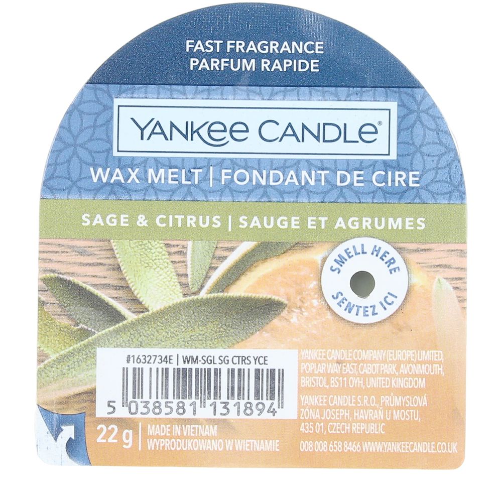 CANDLE ORIGINAL WAX MELT candle Sage &amp; Citrus 22 gr - Cosmova