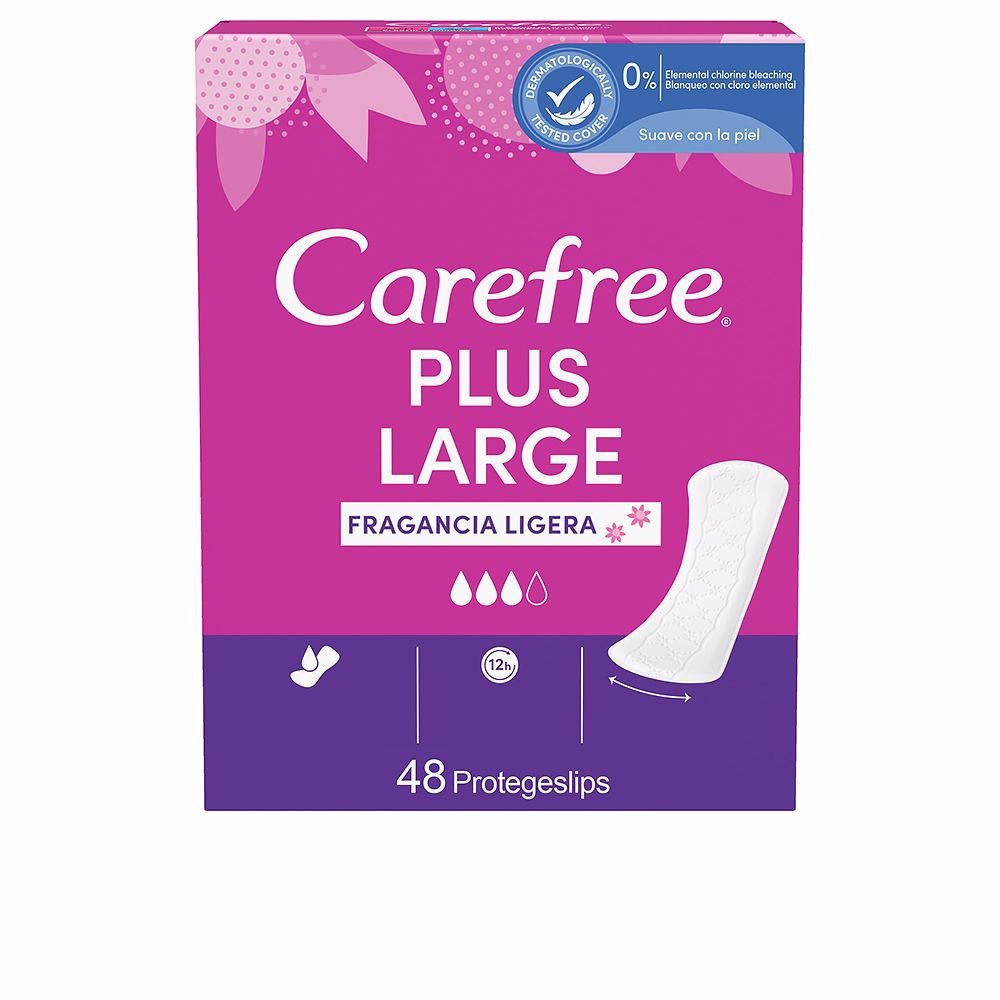 CAREFREE PLUS LARGE fragrance-free protector 48 u - Cosmova