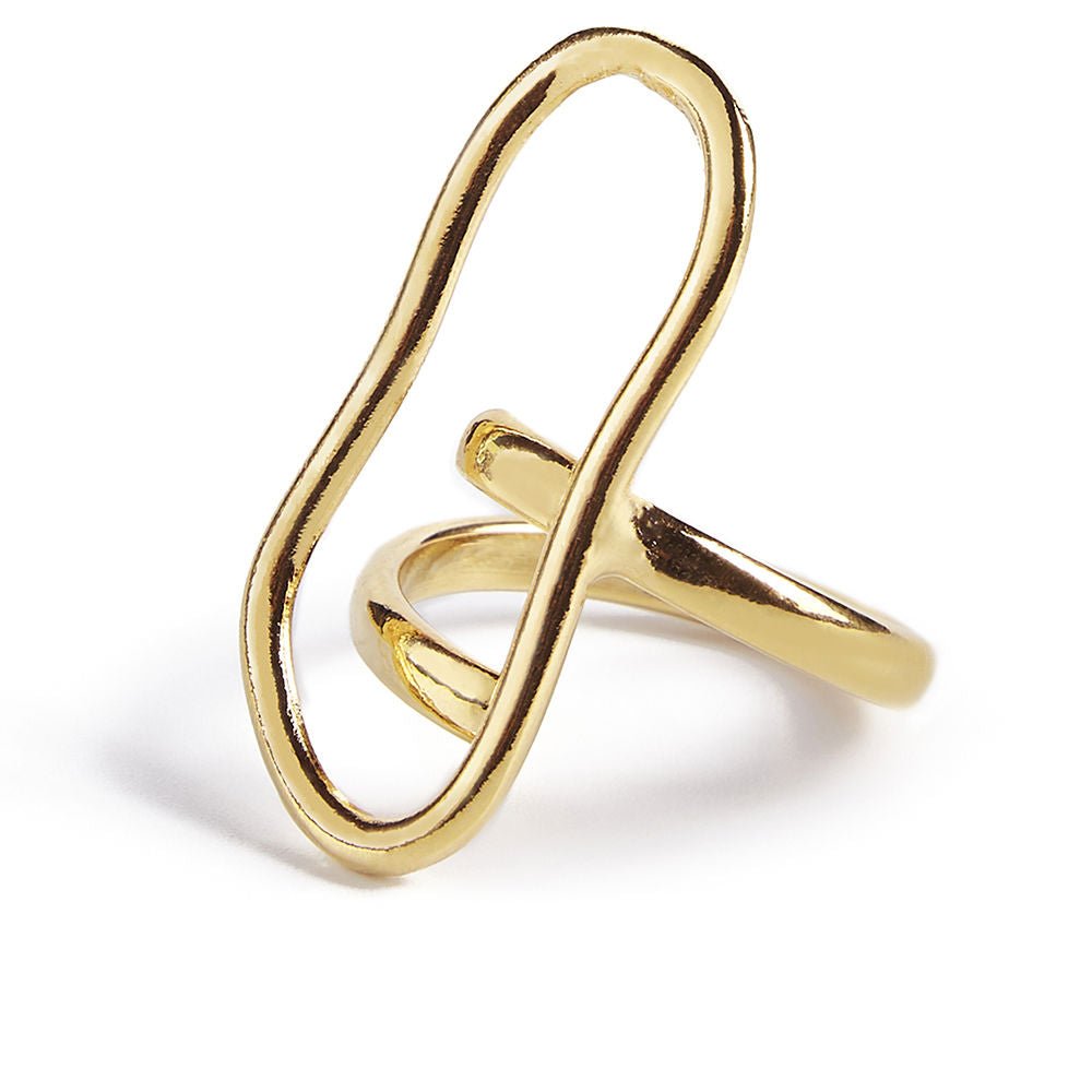 CHAD ring gold glitter 1 u - Cosmova