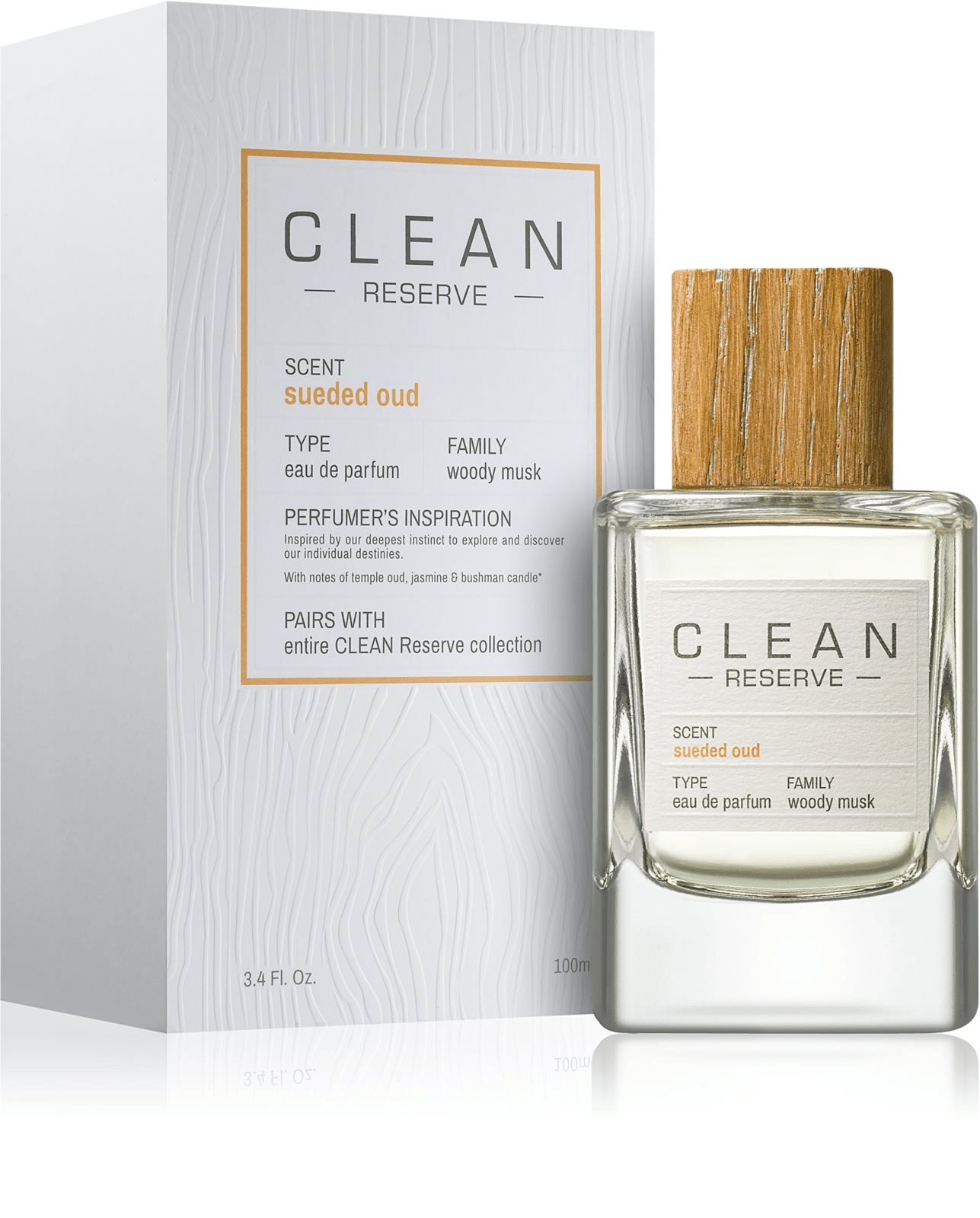 Clean, Reserve - Sueded Oud, Eau de Parfum, Unisex, 50 ml - Cosmova