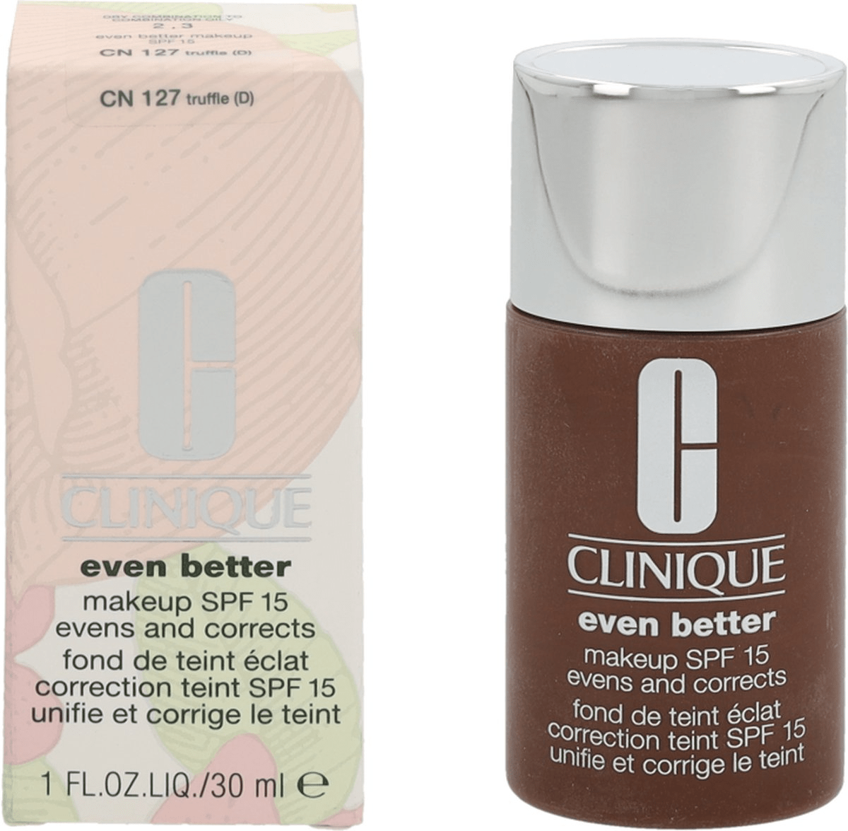 Clinique, Even Better, Senza parabeni, Idratante, Fondotinta liquido, CN 127, Tartufo, SPF 15, 30 ml - Cosmova