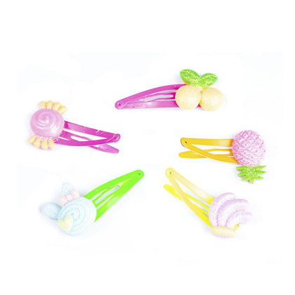 CLIPS mit Obstdekorationen 4,5 cm 5 Stck