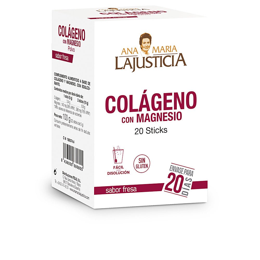 COLÁGENO CON MAGNESIO sabor fresa 20 bâtons-0