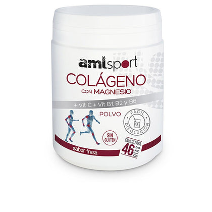 KOLLAGEN MIT MAGNESIUM + VIT.C + VIT.B1.B2.B6 Erdbeergeschmack pol 350 gr