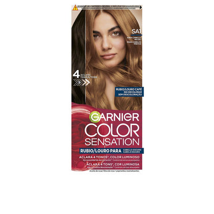 COLOR SENSATION leuchtender Blondfarbstoff ohne Verblassen für dunkles Haar #Louro Café 5 u