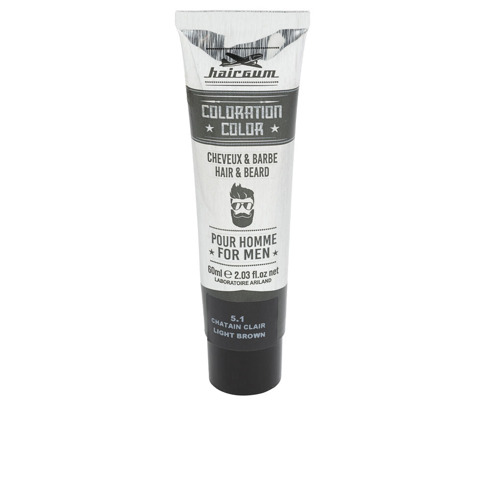 COLORATION beard and hair dye 5.1-Light Brown 60 gr - Cosmova