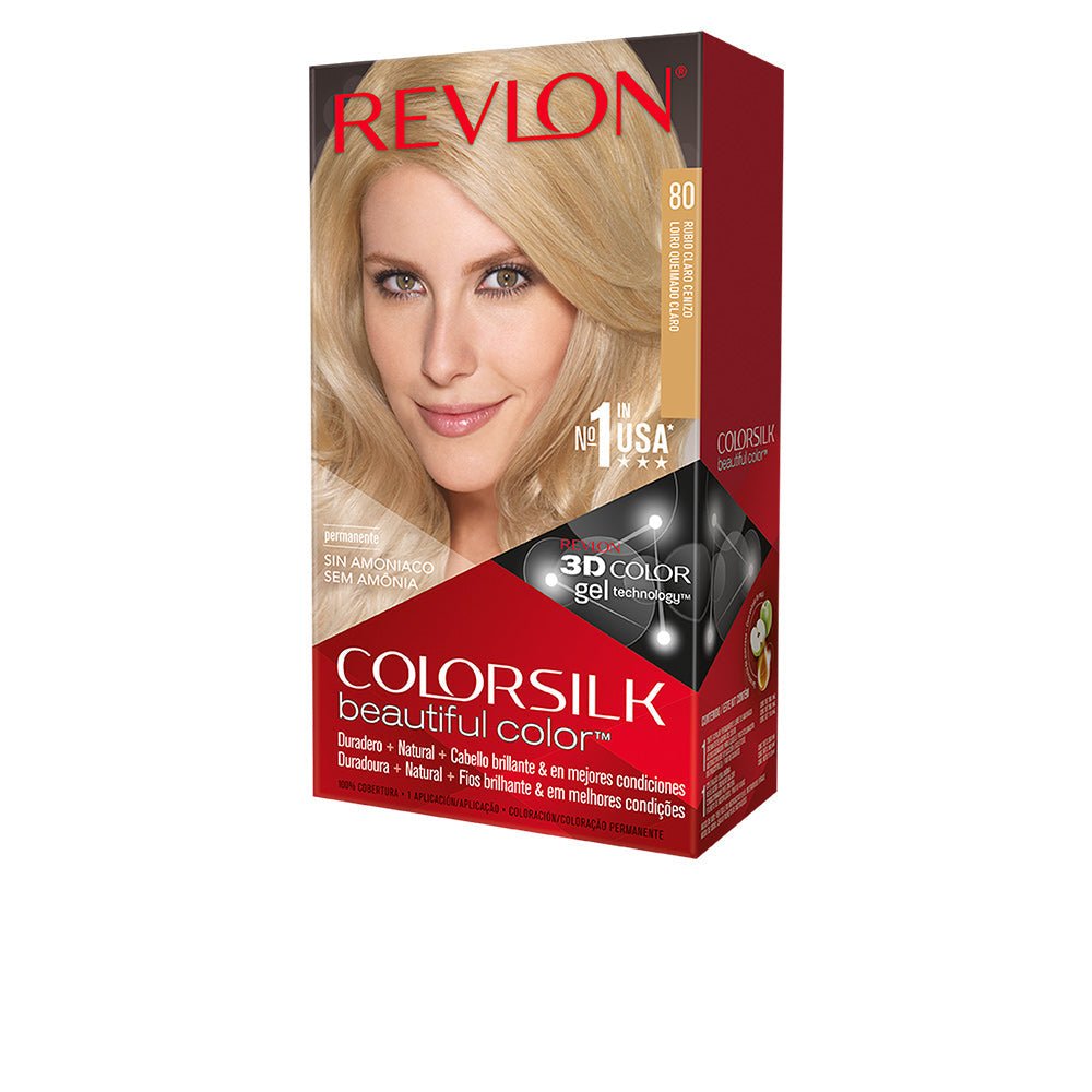 COLORSILK tinta 80-rubio claro cenizo 1 pz - Cosmova