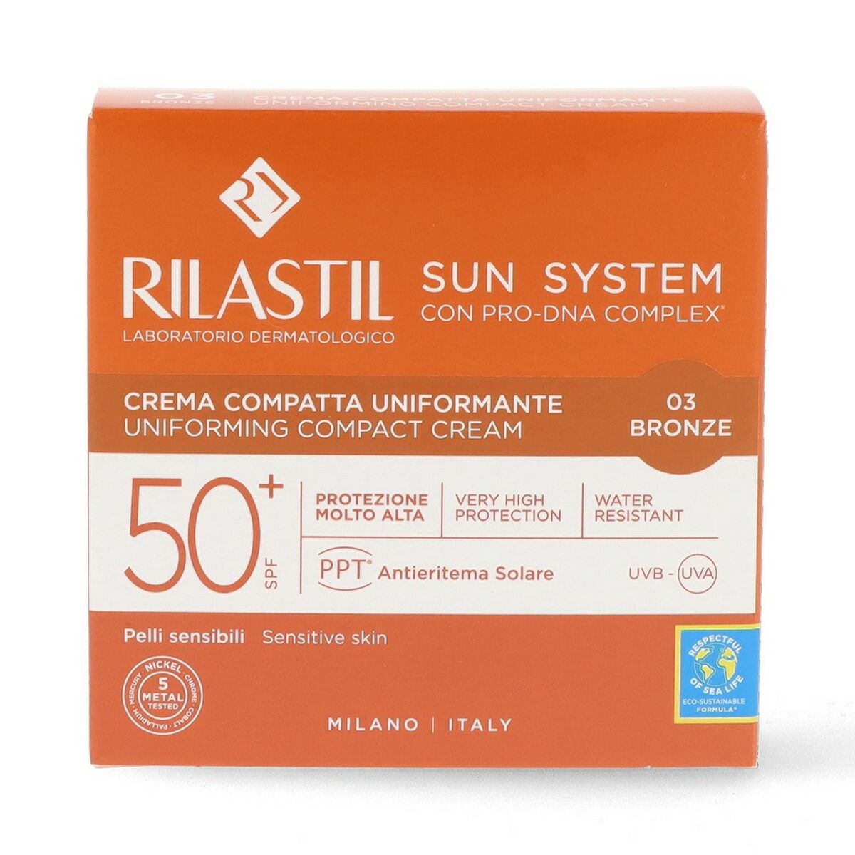 Polvos Bronceadores Compactos Rilastil Sun System Bronze Spf 50+ (10 g)-3