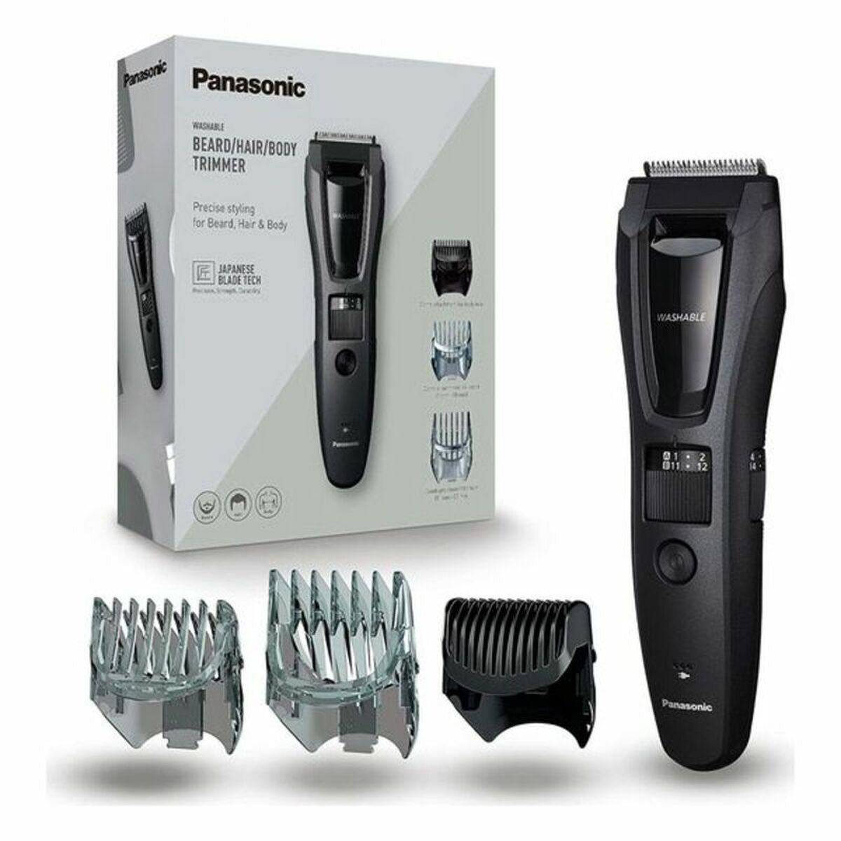 Mașină de tuns fără fir Panasonic Corp. ERGB62H503 0,5 mm Negru-1
